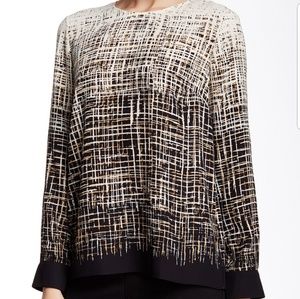 Vince Camuto Back Zippered Blouse